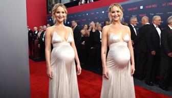 Jennifer Lawrence präsentiert ihren Babybauch in einer traumhaften Robe