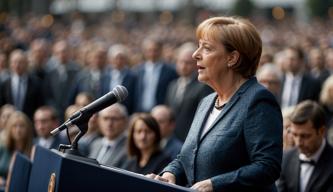 Merkel hält Laudatio bei der Ehrung eines prominenten Schauspielers