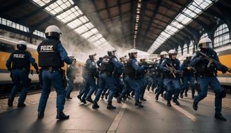 Polizei am Weimarer Bahnhof von Fußballfans angegriffen