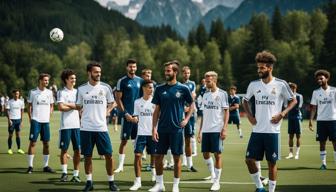 Trainer von Real Madrid im Trainingslager in Königseer Camp